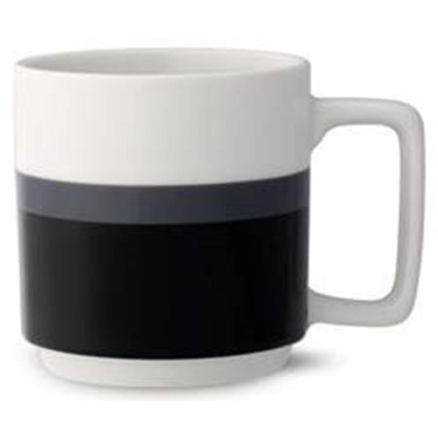 Colorstax Stripe Black Mug by Noritake-1