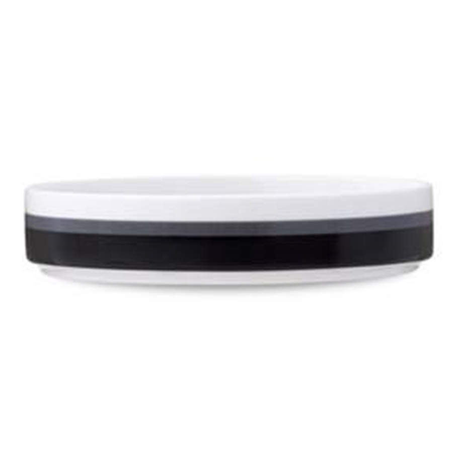 Colorstax Stripe Black 7" Deep Plate by Noritake-1