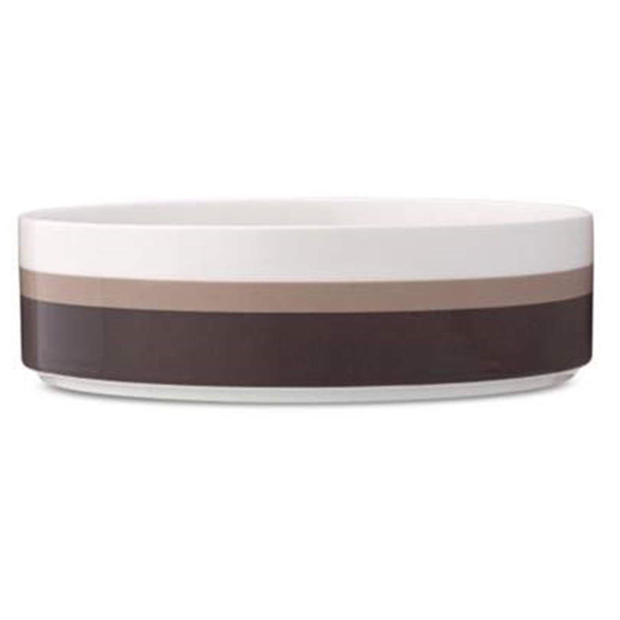 Colorstax Stripe Brown 10" Round Serving Bowl by Noritake-1