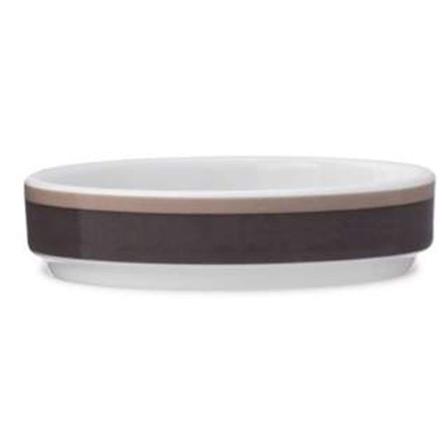 Colorstax Stripe Brown 3" Mini Plate by Noritake-1