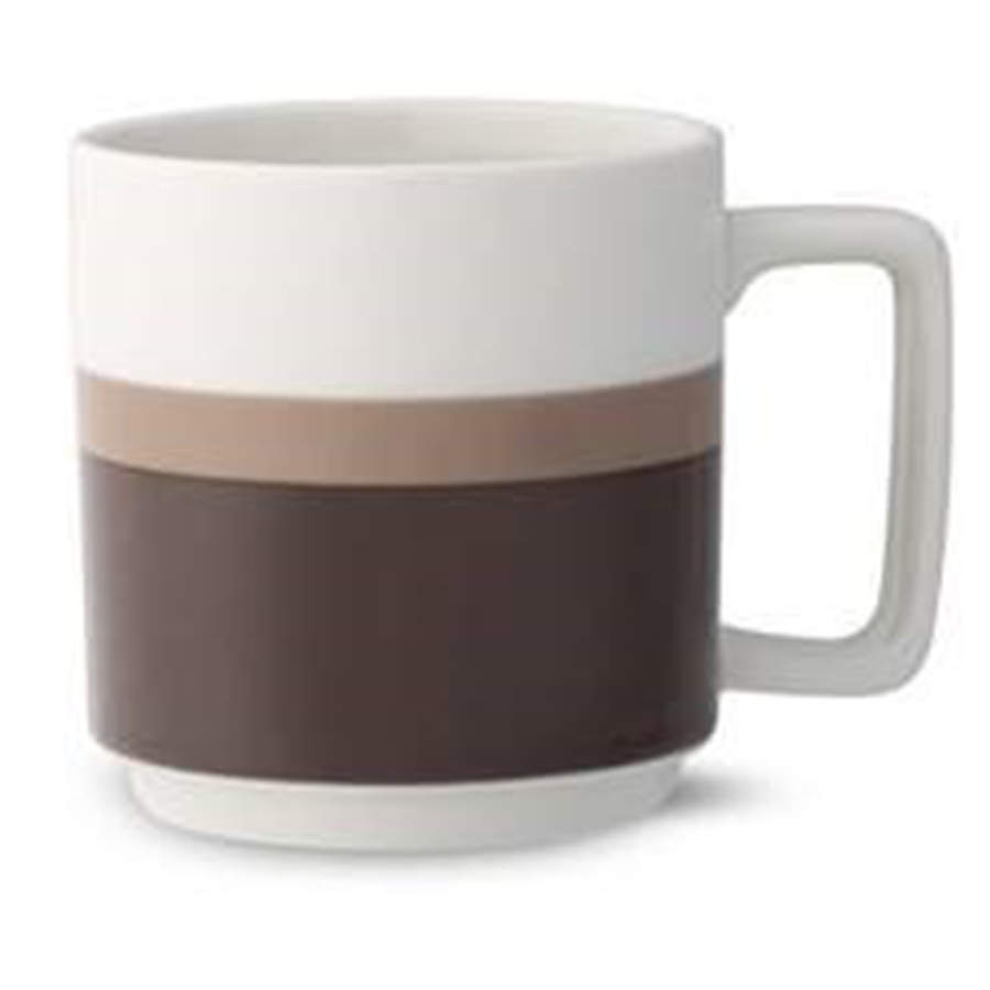 Colorstax Stripe Brown Mug by Noritake-1