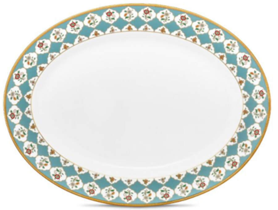 Lodi's Morning 14" Oval Serving Platter by Noritake-1