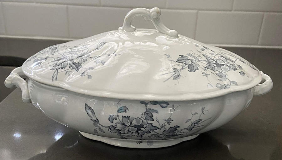 Western Gray Oval Covered Vegetable by New Wharf-1