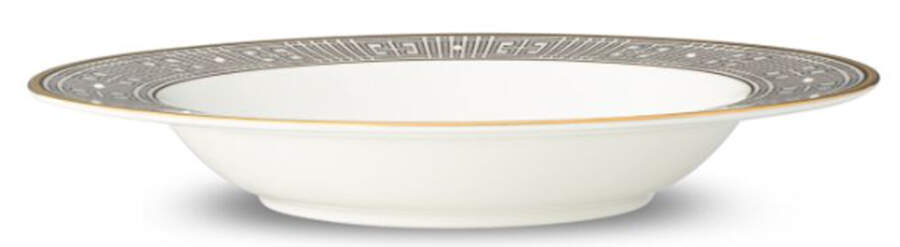 Infinity Bronze Rim Soup Bowl by Noritake-1
