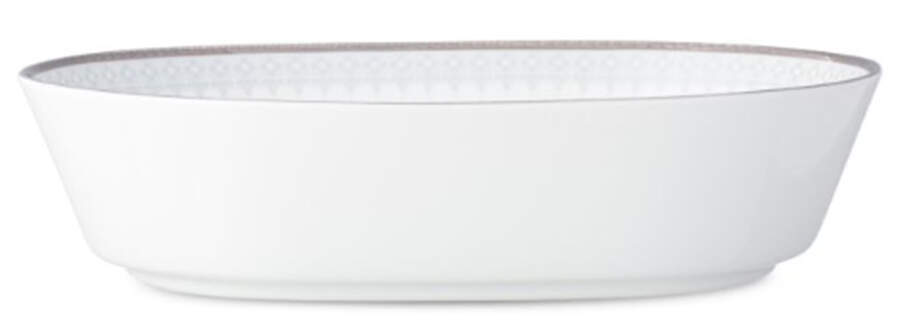 Silver Colonnade 9" Oval Vegetable Bowl by Noritake-1
