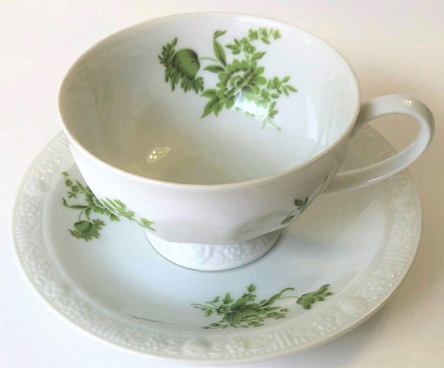 Pastoral Footed Cup & Saucer Set by Narumi-1