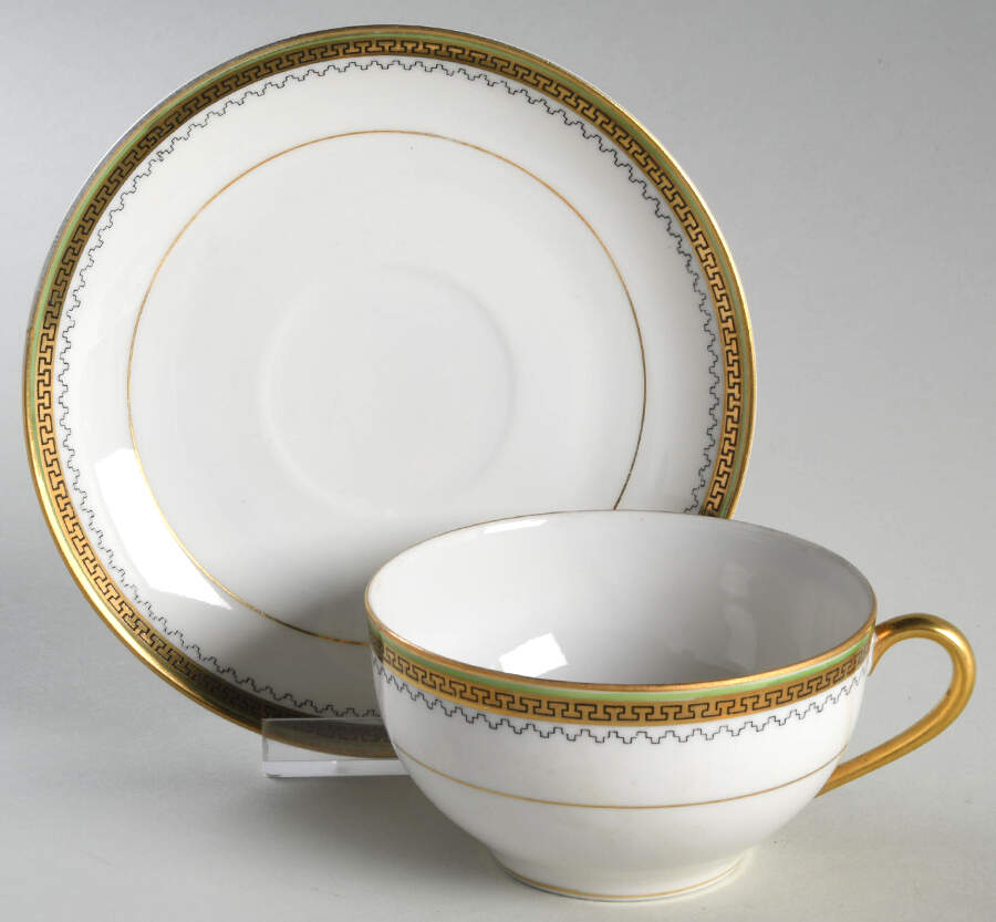 N5077 Flat Cup & Saucer Set by Noritake-1