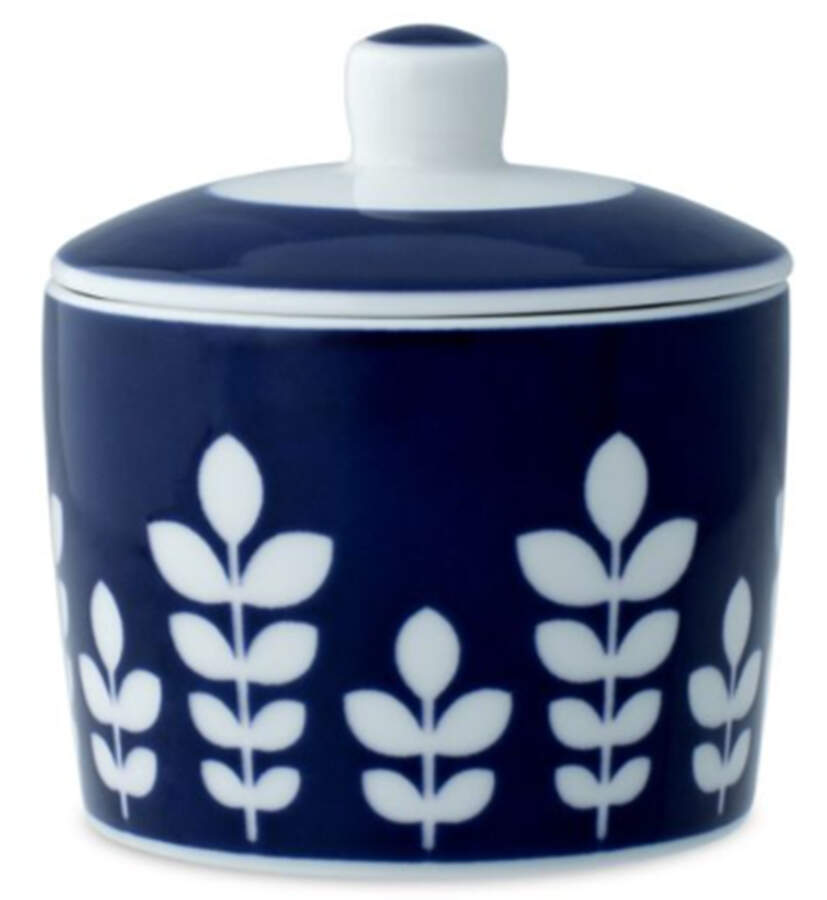 Bluefjord Sugar Bowl & Lid by Noritake-1