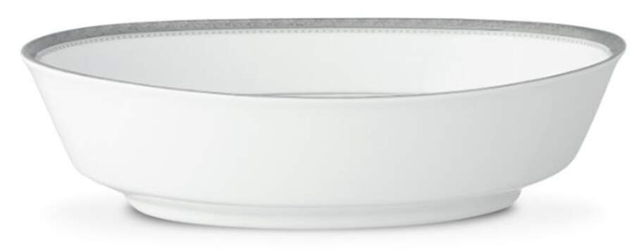 Charlotta Platinum 9" Oval Vegetable Bowl by Noritake-1