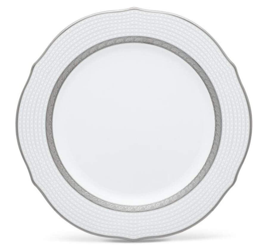 Charlotta Platinum Accent Luncheon Plate by Noritake-1