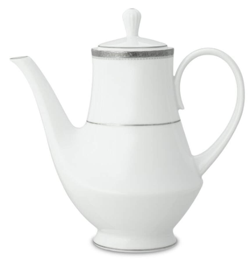 Charlotta Platinum Coffee Pot & Lid by Noritake-1