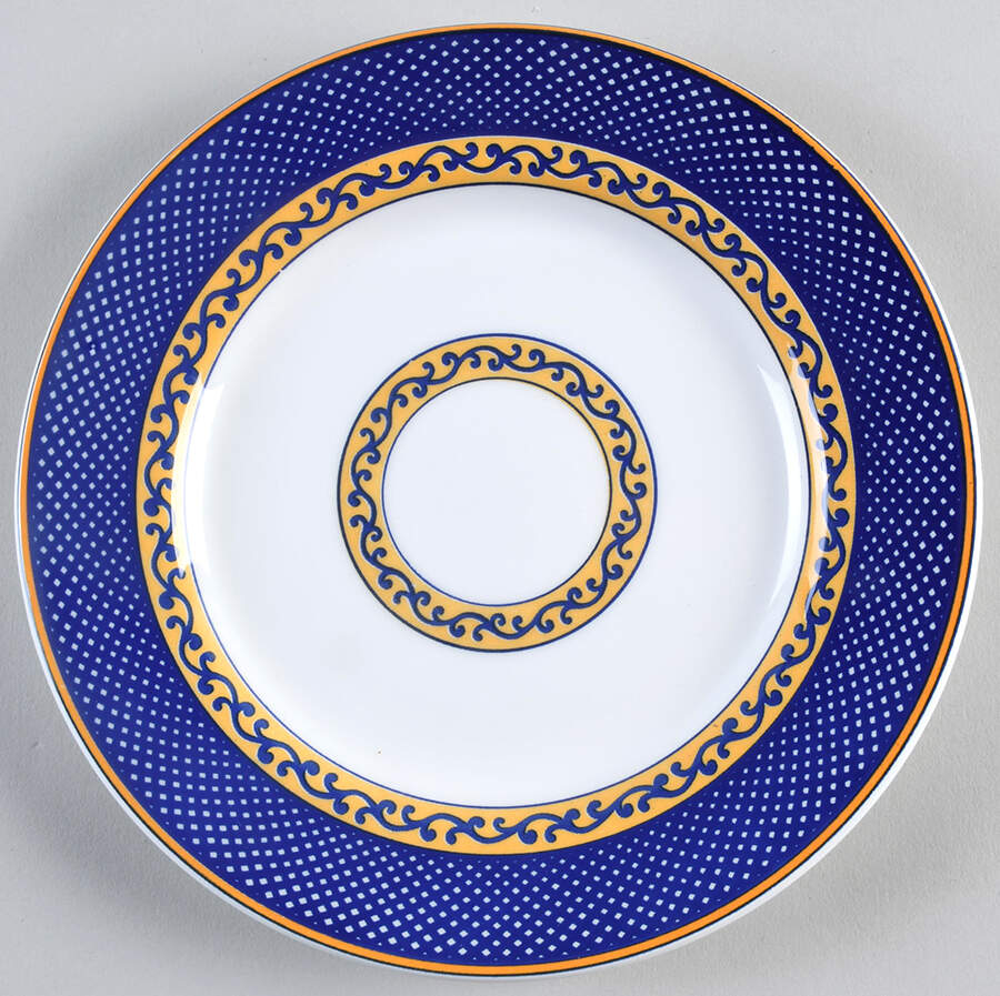 Venetian Scroll Salad Plate by Noble Excellence-1