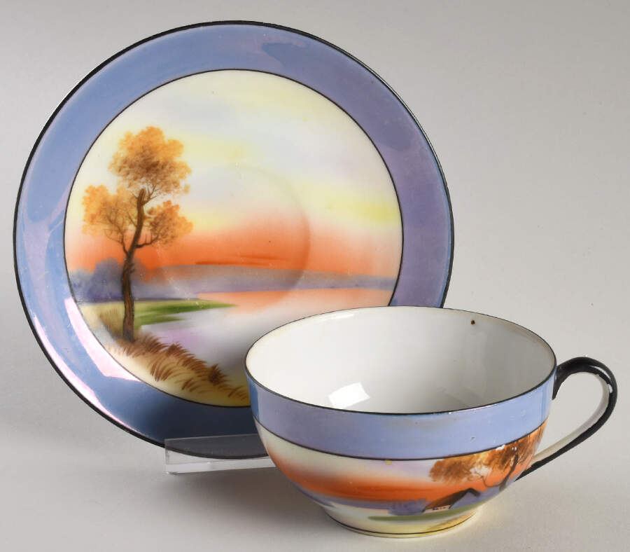 N5107 Flat Cup & Saucer Set by Noritake-1