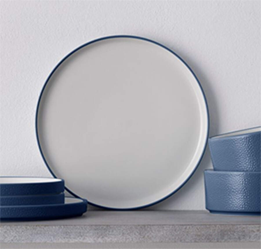 Colortex Stone Blue Dinner Plate by Noritake-1