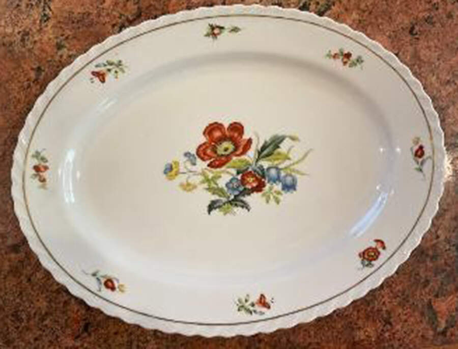 NEF6 12" Oval Serving Platter by Newfields (Japan)-1