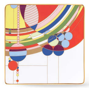 March Balloons 6" Square Plate by Noritake-1