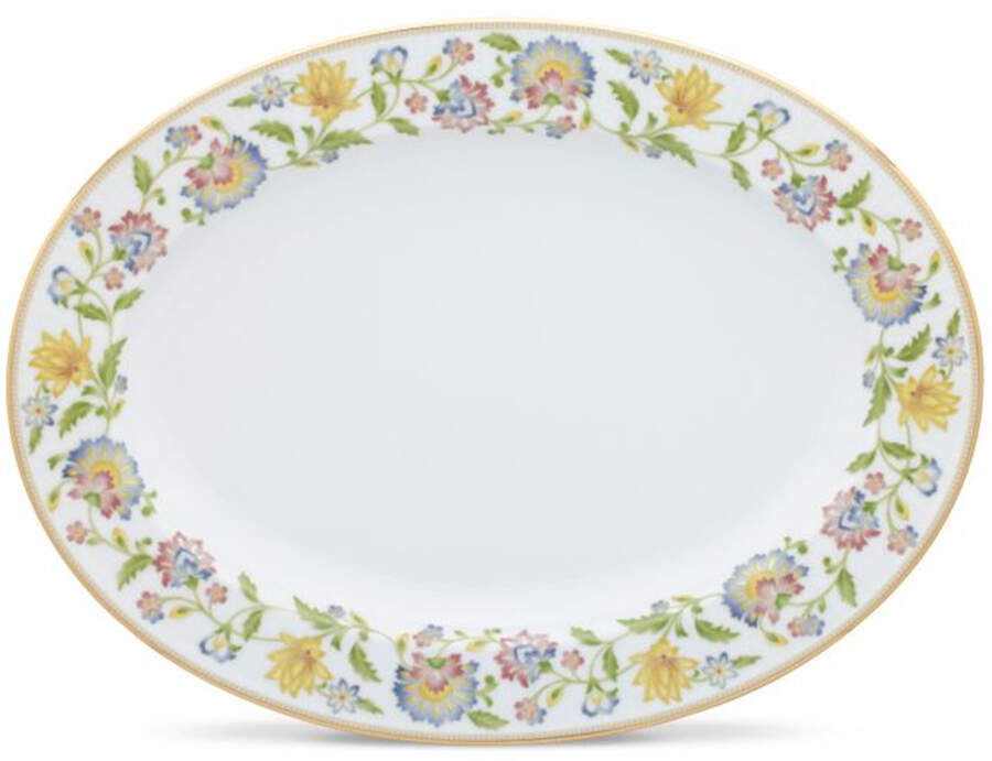 Tusker Garden 16" Oval Serving Platter by Noritake-1