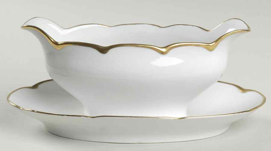 3405 Gravy Boat with Attached Underplate by Oscar & Edgar Gutherz-1