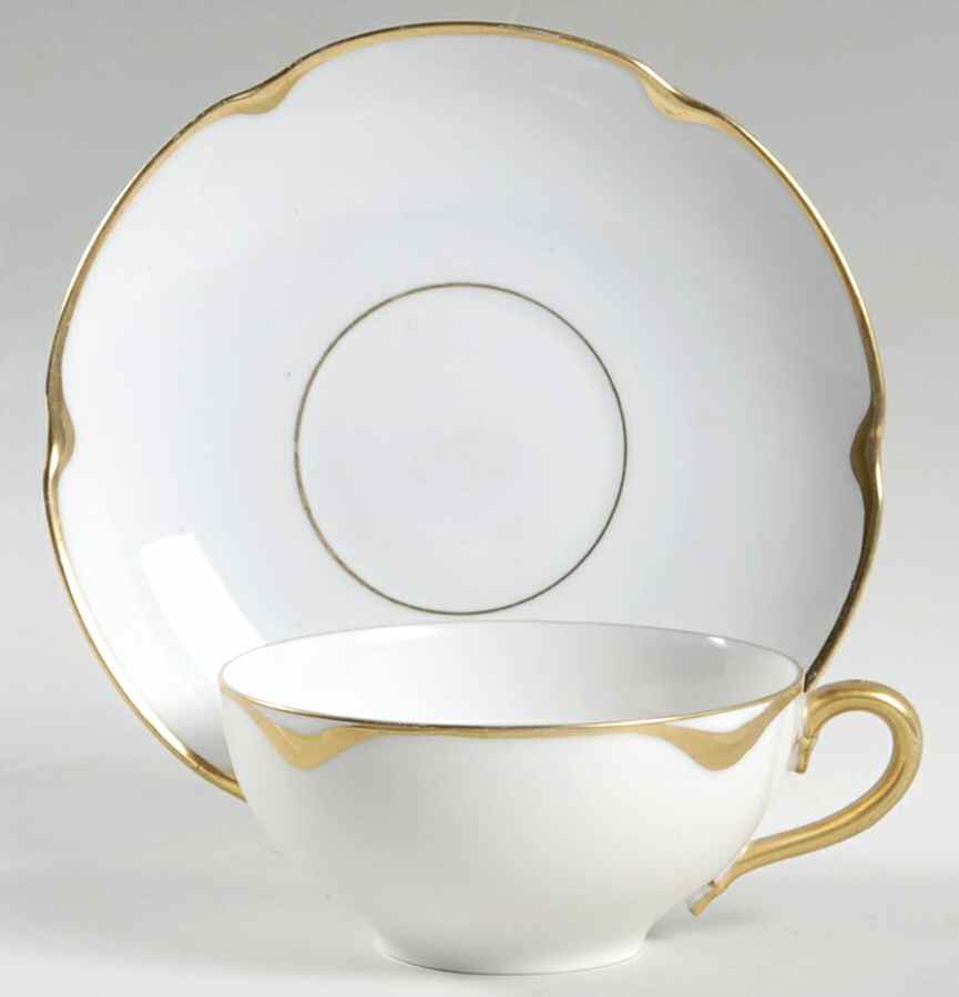 3405 Flat Cup & Saucer Set by Oscar & Edgar Gutherz-1