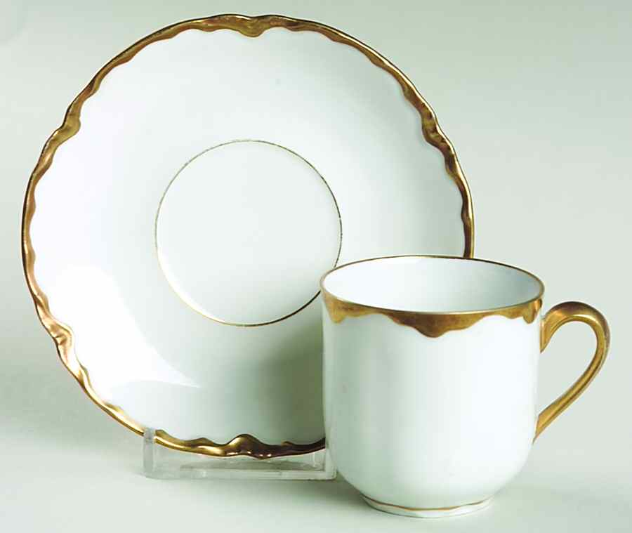 2649 Flat Demitasse Cup & Saucer Set by Oscar & Edgar Gutherz-1