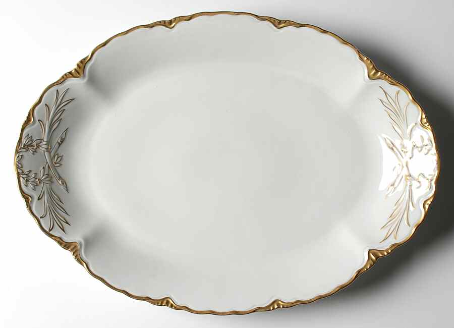 2649 15" Oval Serving Platter by Oscar & Edgar Gutherz-1