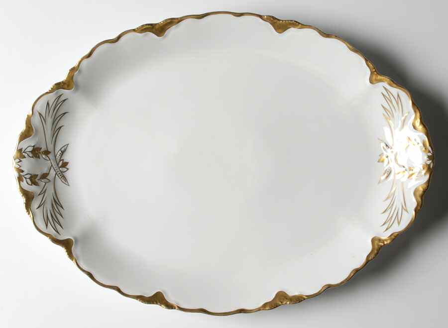 2649 14" Oval Serving Platter by Oscar & Edgar Gutherz-1
