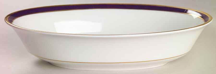 Annapolis Blue 8" Oval Vegetable Bowl by Oxford (Div of Lenox)-1