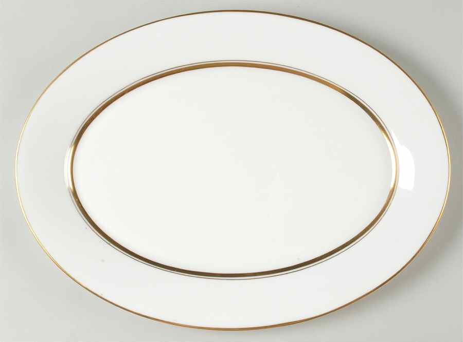 Andover 13" Oval Serving Platter by Oxford (Div of Lenox)-1