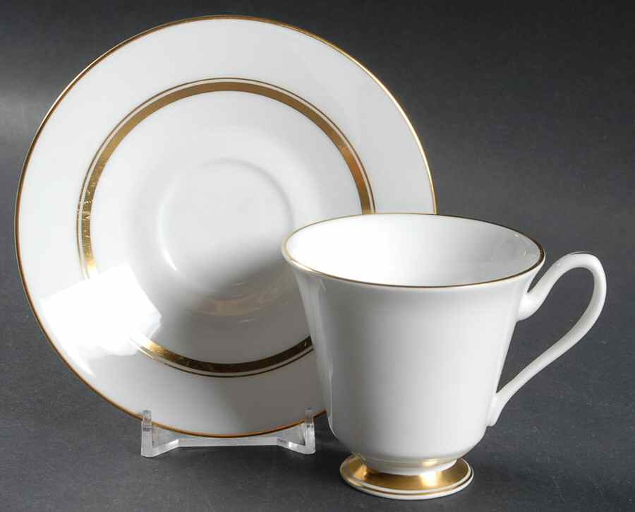 Andover Footed Demitasse Cup & Saucer Set by Oxford (Div of Lenox)-1