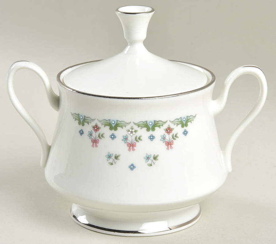 Ashley Sugar Bowl & Lid by Oxford (Div of Lenox)-1