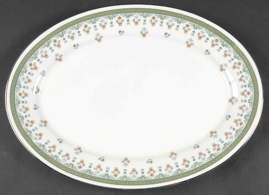 Ashley 13" Oval Serving Platter by Oxford (Div of Lenox)-1