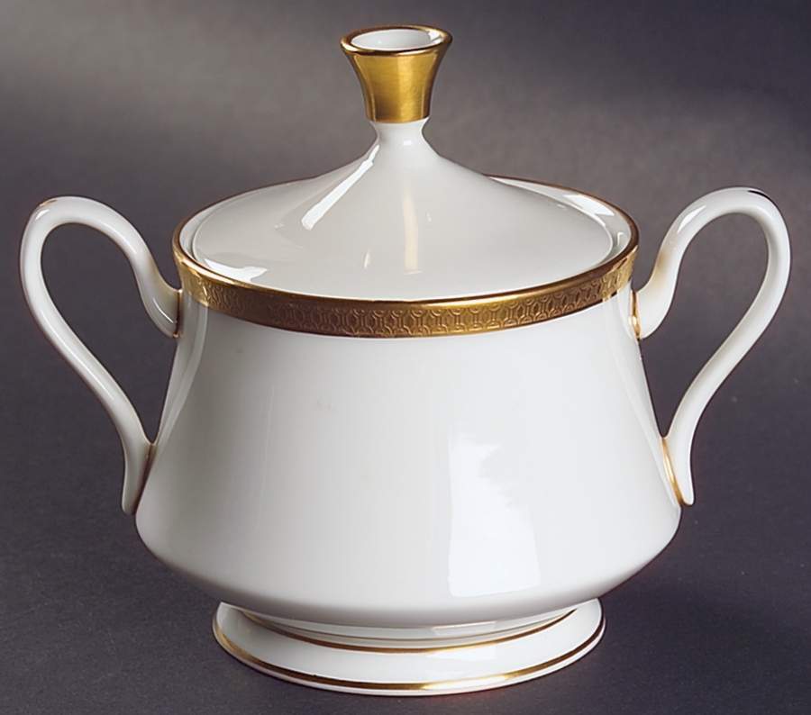 Bennington Sugar Bowl & Lid by Oxford (Div of Lenox)-1