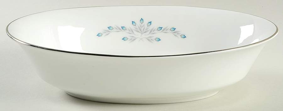 Bluefield 10" Oval Vegetable Bowl by Oxford (Div of Lenox)-1