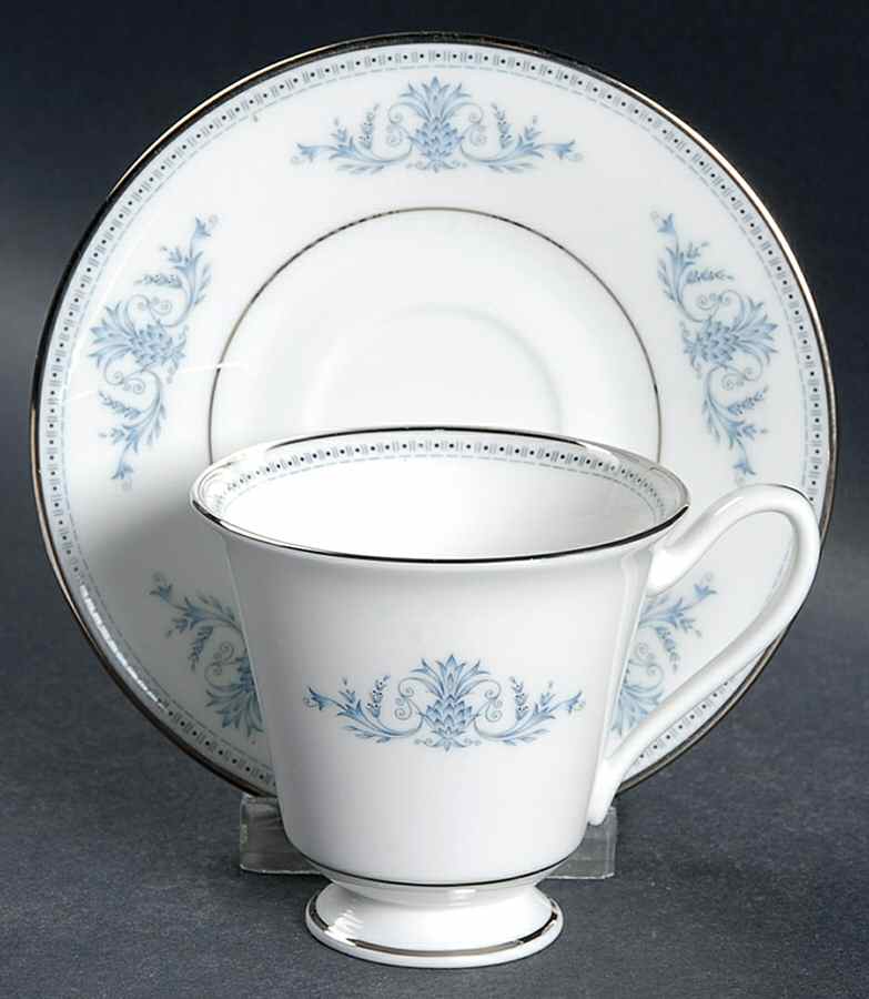 Bryn Mawr Footed Demitasse Cup & Saucer Set by Oxford (Div of Lenox)-1