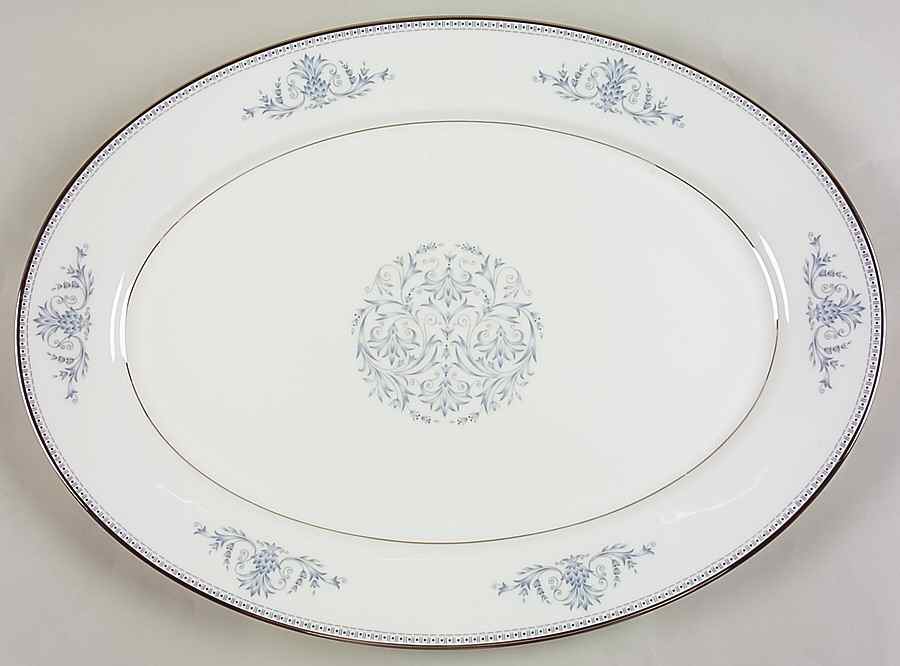 Bryn Mawr 17" Oval Serving Platter by Oxford (Div of Lenox)-1