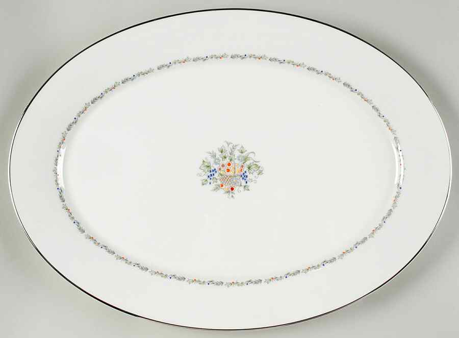 Carlyle 16" Oval Serving Platter by Oxford (Div of Lenox)-1