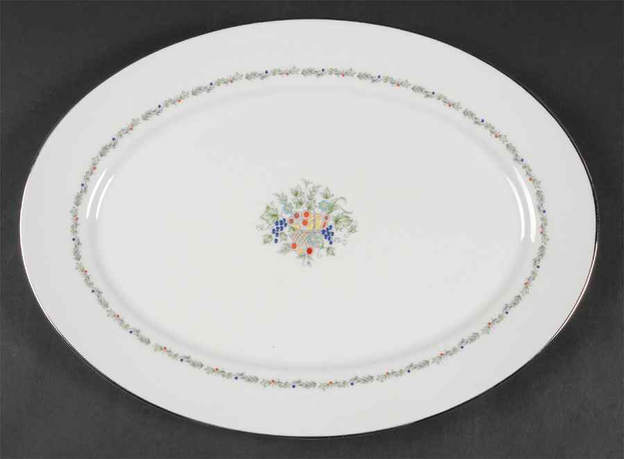Carlyle 13" Oval Serving Platter by Oxford (Div of Lenox)-1