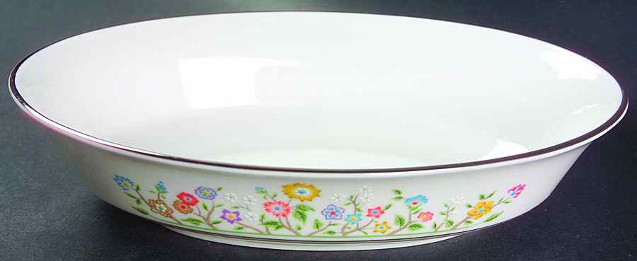 Country Lane 8" Oval Vegetable Bowl by Oxford (Div of Lenox)-1