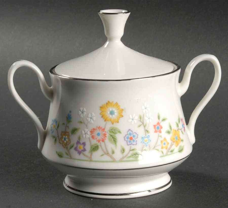 Country Lane Sugar Bowl & Lid by Oxford (Div of Lenox)-1