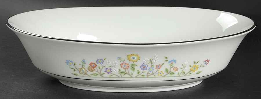 Country Lane 10" Oval Vegetable Bowl by Oxford (Div of Lenox)-1