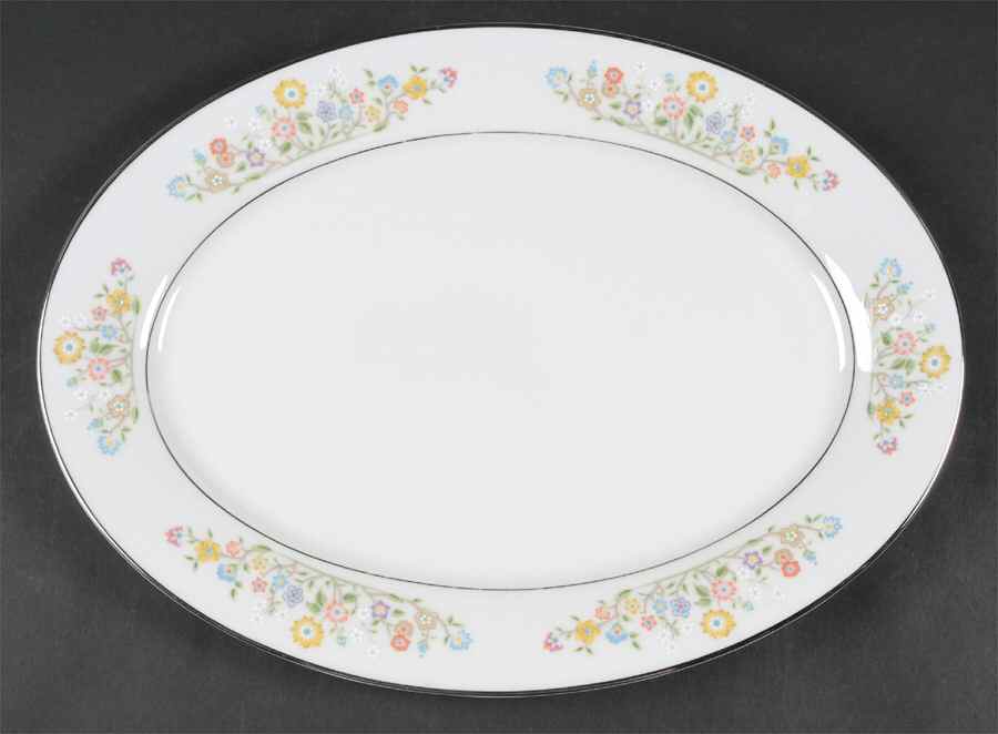 Country Lane 13" Oval Serving Platter by Oxford (Div of Lenox)-1