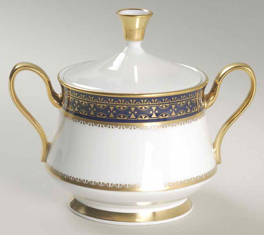 Cortina Sugar Bowl & Lid by Oxford (Div of Lenox)-1