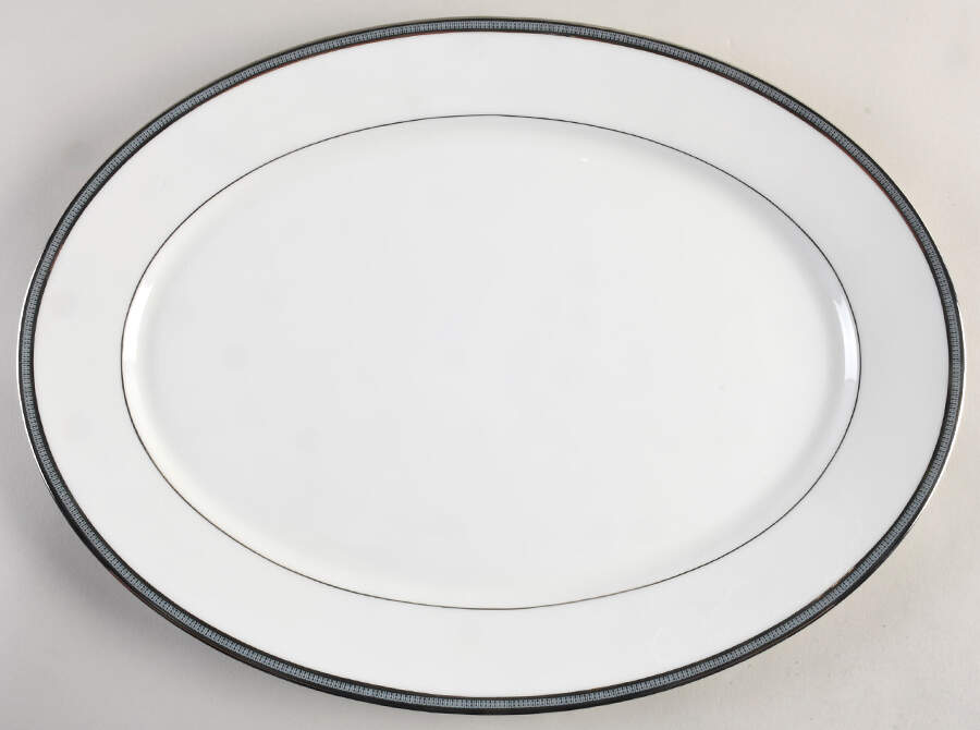 Dawn 17" Oval Serving Platter by Oxford (Div of Lenox)-1