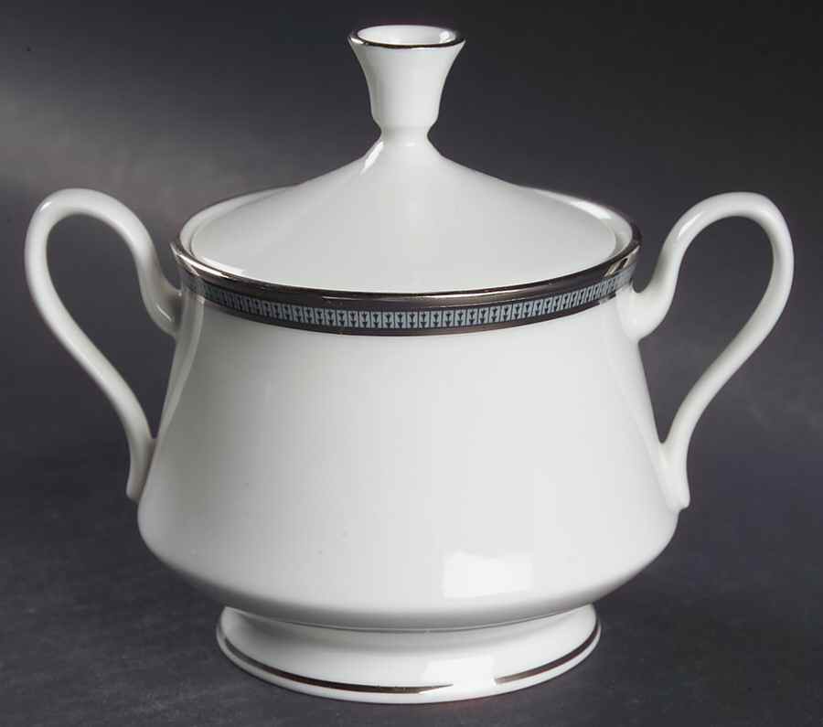Dawn Sugar Bowl & Lid by Oxford (Div of Lenox)-1