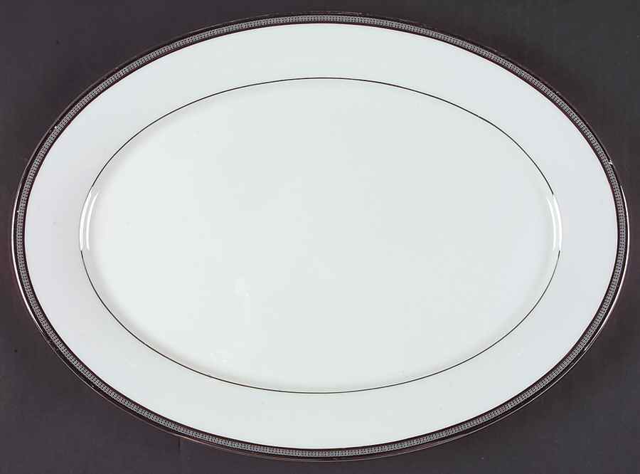 Dawn 16" Oval Serving Platter by Oxford (Div of Lenox)-1