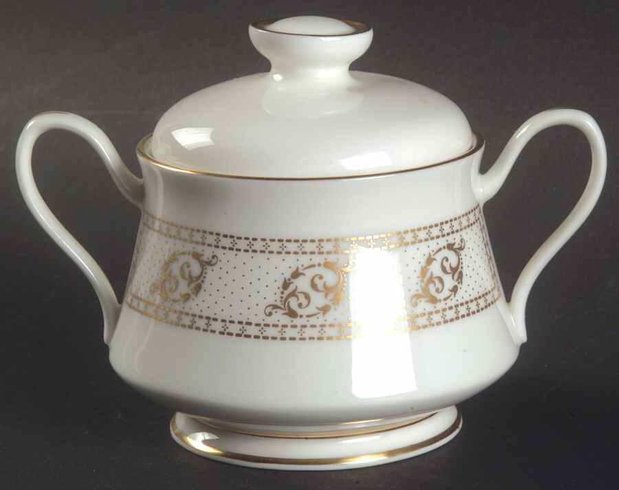 Ellsworth Mini Sugar Bowl & Lid by Oxford (Div of Lenox)-1