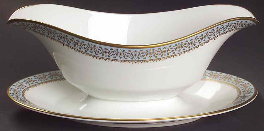 Eloquence Gravy Boat with Attached Underplate by Oxford (Div of Lenox)-1