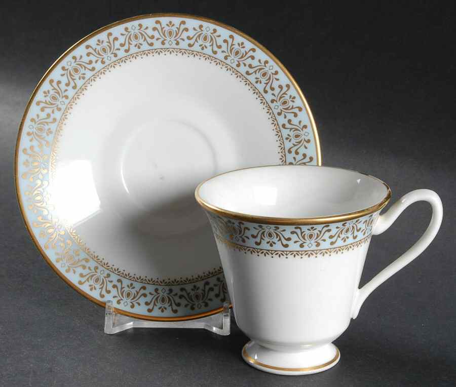 Eloquence Footed Demitasse Cup & Saucer Set by Oxford (Div of Lenox)-1