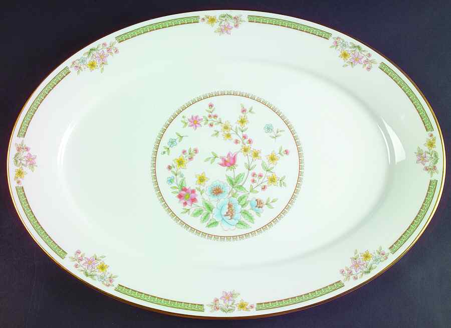 Enchanted Hour 16" Oval Serving Platter by Oxford (Div of Lenox)-1