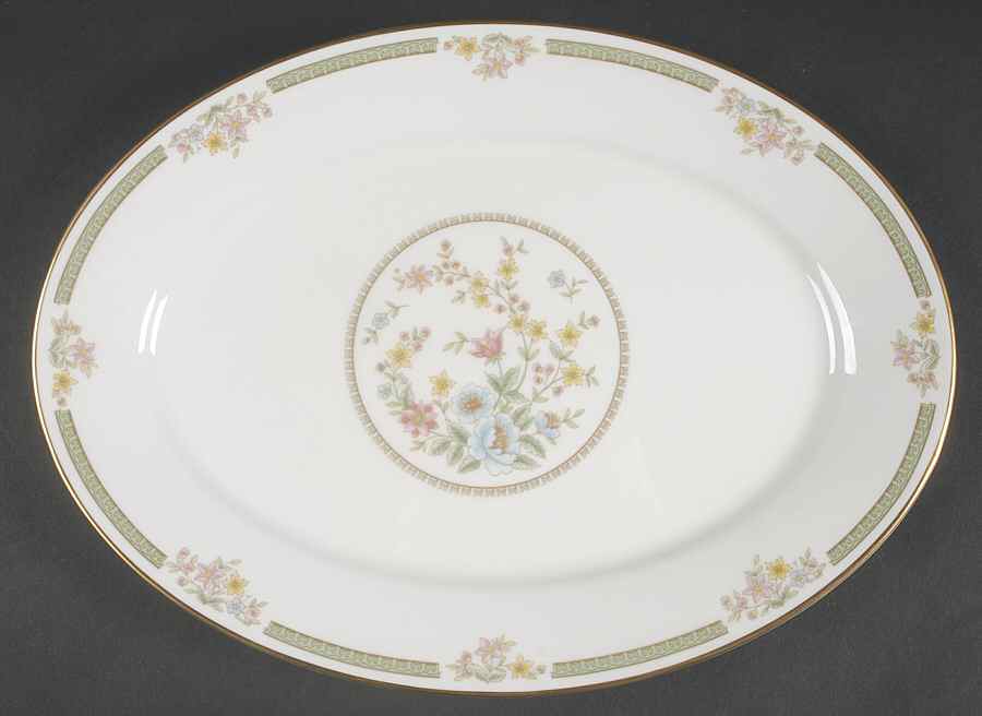 Enchanted Hour 13" Oval Serving Platter by Oxford (Div of Lenox)-1